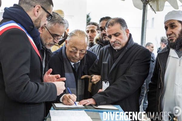 Obseques de Ahmed Merabet au cimetiere musulman de Bobigny