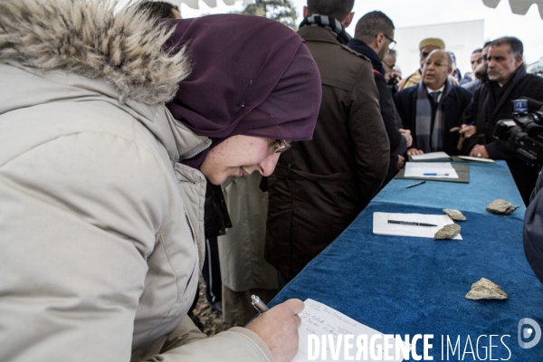 Obseques de Ahmed Merabet au cimetiere musulman de Bobigny