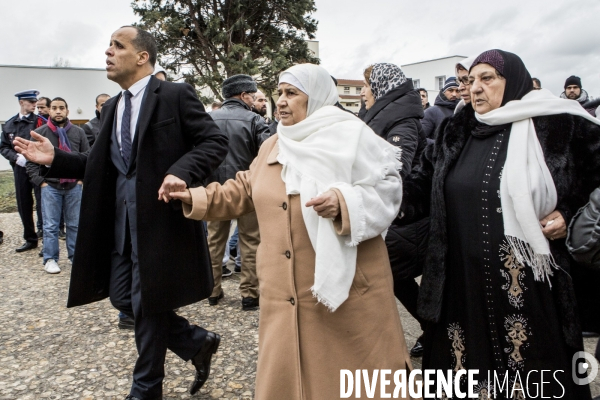 Obseques de Ahmed Merabet au cimetiere musulman de Bobigny