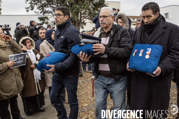 Obseques de Ahmed Merabet au cimetiere musulman de Bobigny