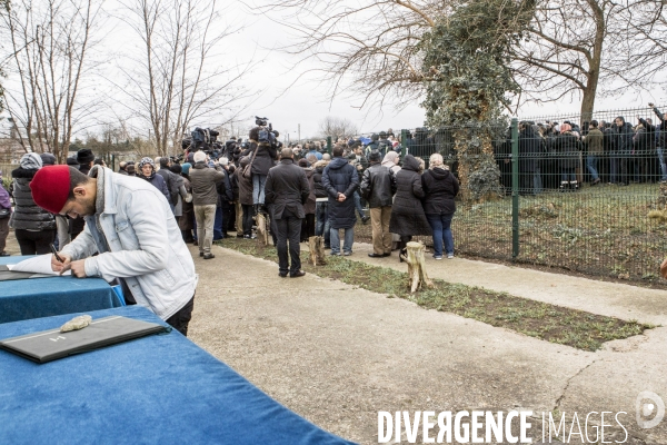 Obseques de Ahmed Merabet au cimetiere musulman de Bobigny