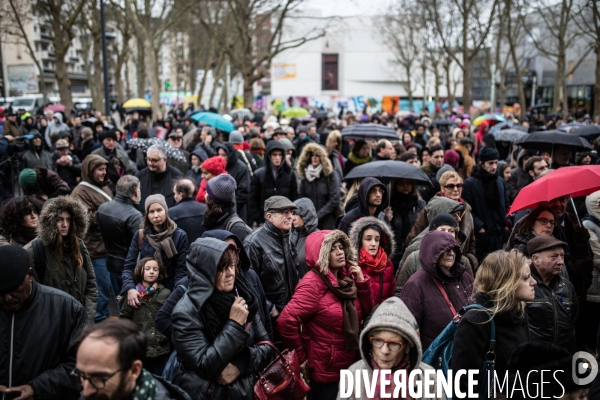 Cérémonie en mémoire de Bernard Verlhac dit Tignous