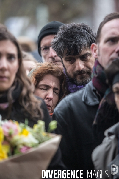 Cérémonie en mémoire de Bernard Verlhac dit Tignous