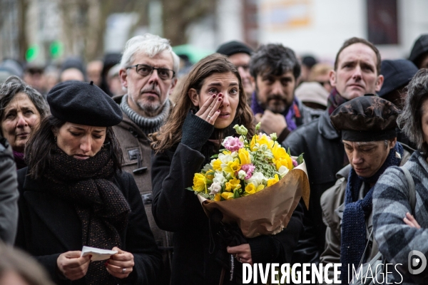 Cérémonie en mémoire de Bernard Verlhac dit Tignous