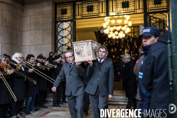 Cérémonie en mémoire de Bernard Verlhac dit Tignous