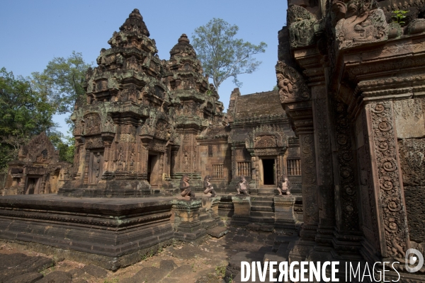 Temple banteay srei/angkor/cambodge