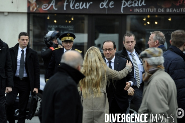 Farnçois Hollande à Tulle pour ses voeux aux corrèziens