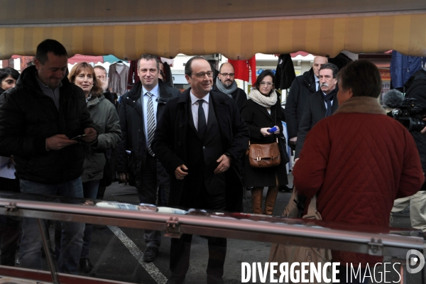 Farnçois Hollande à Tulle pour ses voeux aux corrèziens