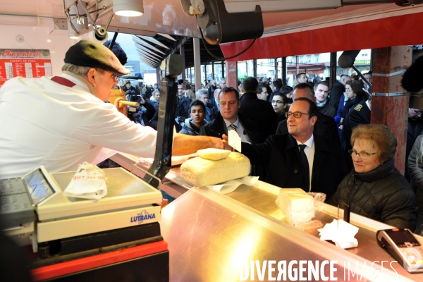 Farnçois Hollande à Tulle pour ses voeux aux corrèziens