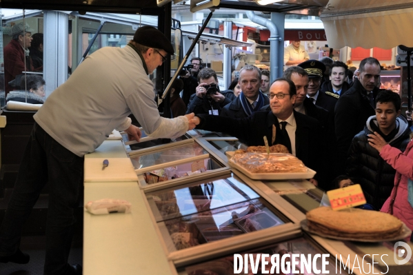 Farnçois Hollande à Tulle pour ses voeux aux corrèziens
