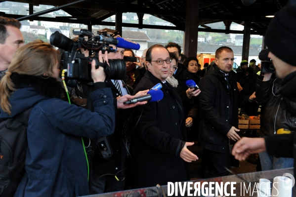 Farnçois Hollande à Tulle pour ses voeux aux corrèziens
