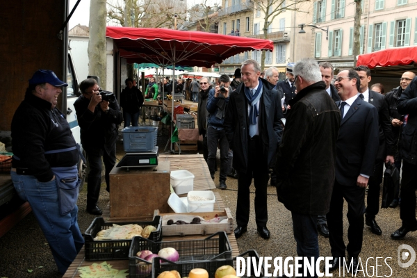 Farnçois Hollande à Tulle pour ses voeux aux corrèziens