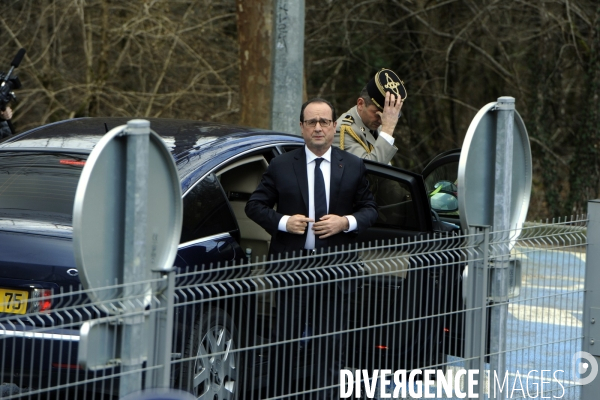 Farnçois Hollande à Tulle pour ses voeux aux corrèziens