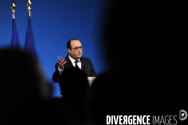 Farnçois Hollande à Tulle pour ses voeux aux corrèziens