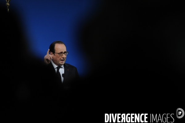 Farnçois Hollande à Tulle pour ses voeux aux corrèziens