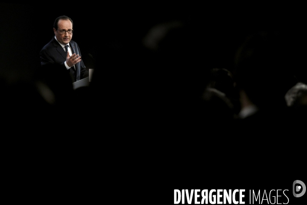 Farnçois Hollande à Tulle pour ses voeux aux corrèziens