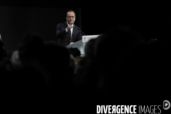 Farnçois Hollande à Tulle pour ses voeux aux corrèziens