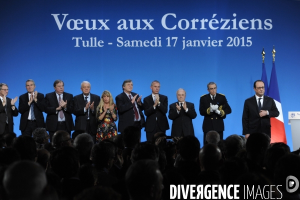 Farnçois Hollande à Tulle pour ses voeux aux corrèziens