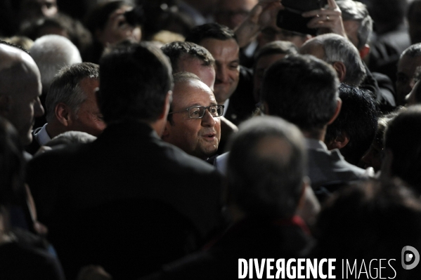Farnçois Hollande à Tulle pour ses voeux aux corrèziens