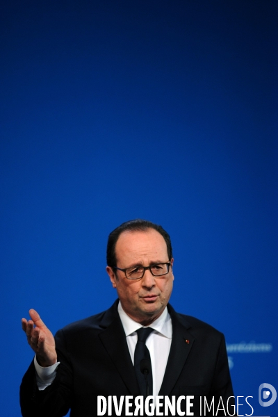 Farnçois Hollande à Tulle pour ses voeux aux corrèziens