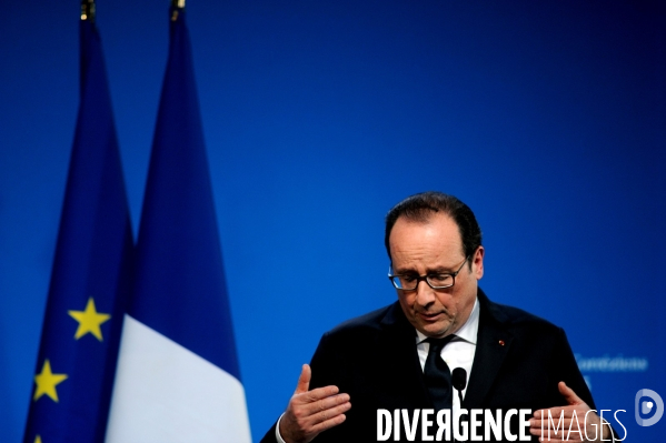 Farnçois Hollande à Tulle pour ses voeux aux corrèziens