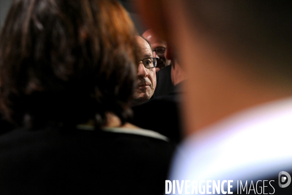 Farnçois Hollande à Tulle pour ses voeux aux corrèziens