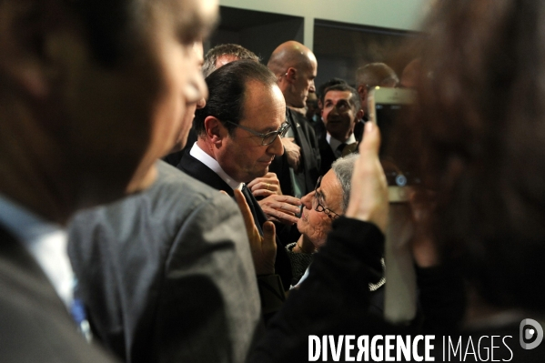 Farnçois Hollande à Tulle pour ses voeux aux corrèziens