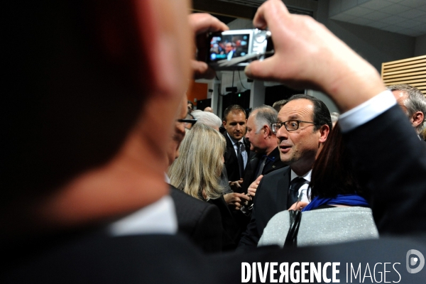 Farnçois Hollande à Tulle pour ses voeux aux corrèziens
