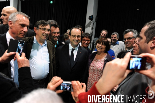 Farnçois Hollande à Tulle pour ses voeux aux corrèziens