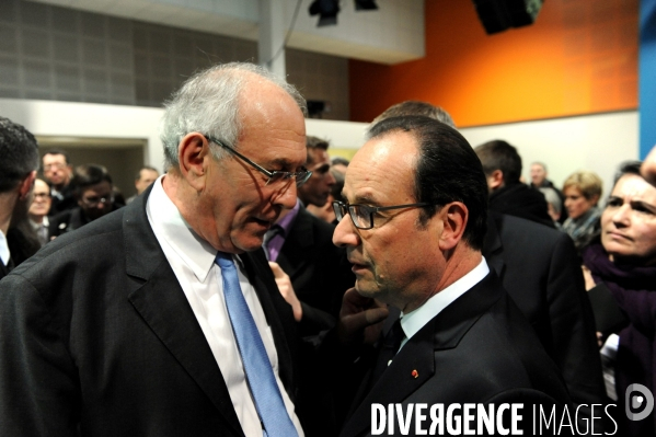 Farnçois Hollande à Tulle pour ses voeux aux corrèziens