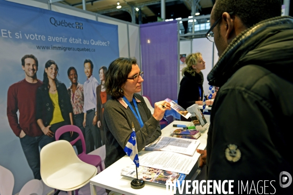 Salon du travail et de la mobilite professionnelle.Et si votre avenir etait au Quebec