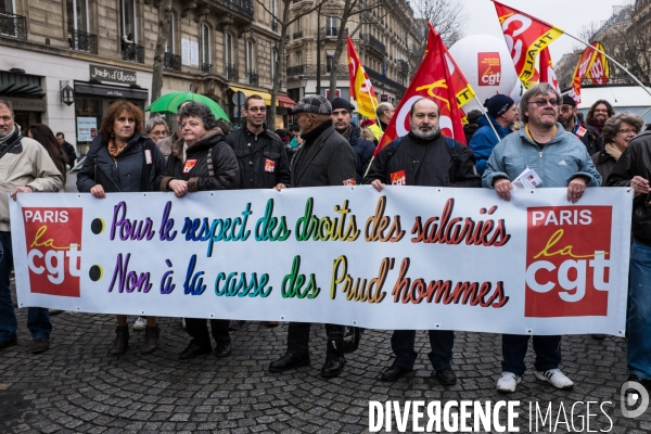 Manifestation contre la  loi Macron , Paris