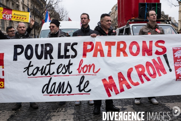 Manifestation contre la  loi Macron , Paris