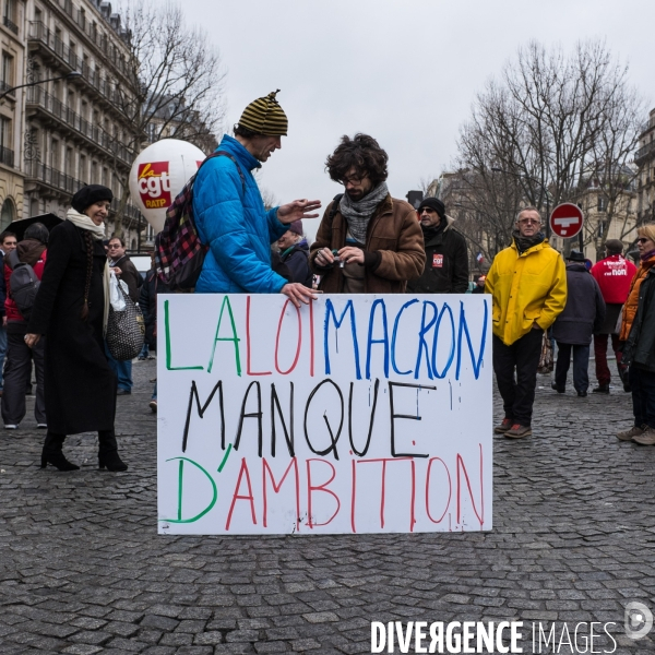 Manifestation contre la  loi Macron , Paris