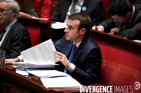 Débat sur le projet de la loi Macron