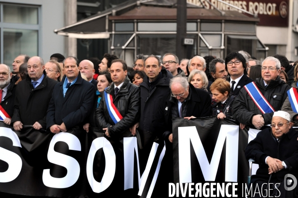 Grande marche du 11 janvier contre les attentats terroristes.