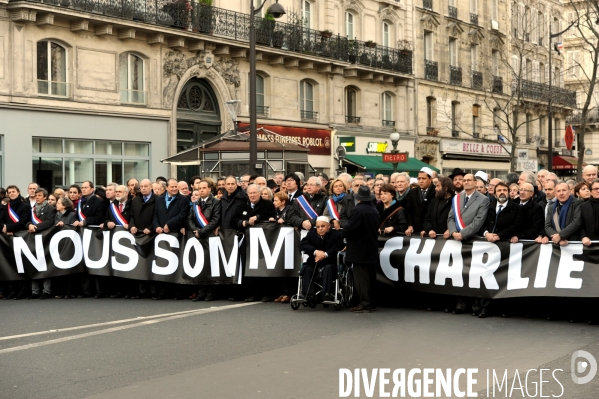 Grande marche du 11 janvier contre les attentats terroristes.