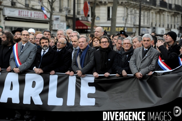 Grande marche du 11 janvier contre les attentats terroristes.