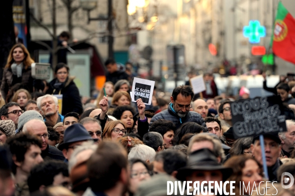 Grande marche du 11 janvier contre les attentats terroristes.