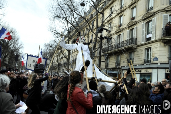 Grande marche du 11 janvier contre les attentats terroristes.