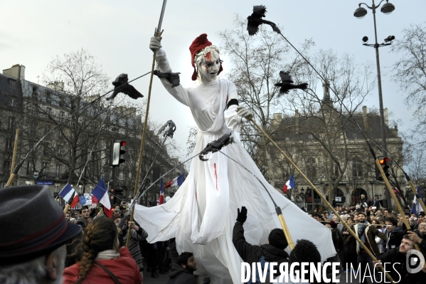 Grande marche du 11 janvier contre les attentats terroristes.