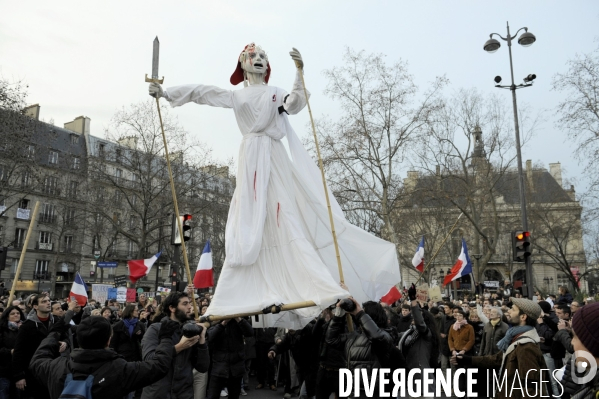 Grande marche du 11 janvier contre les attentats terroristes.