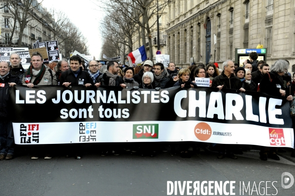 Grande marche du 11 janvier contre les attentats terroristes.