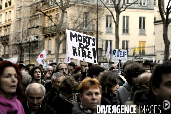 Grande marche du 11 janvier contre les attentats terroristes.