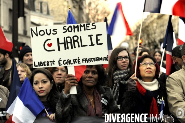 Grande marche du 11 janvier contre les attentats terroristes.
