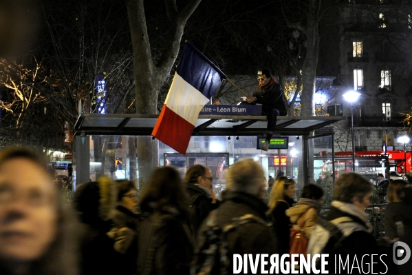 Grande marche du 11 janvier contre les attentats terroristes.