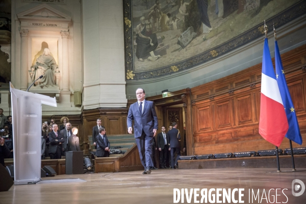 Voeux à l éducation, François Hollande à la Sorbonne