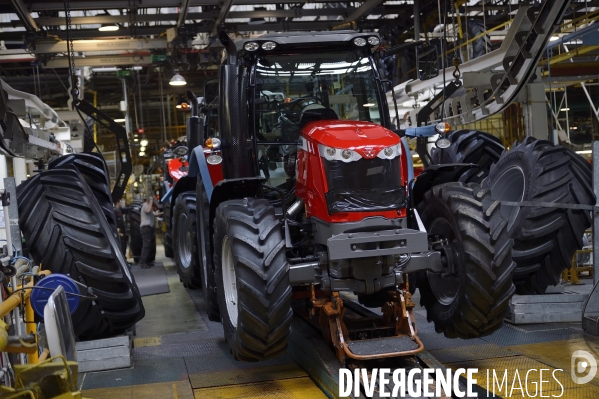 Usine Agco de fabrication des tracteurs Massey Ferguson