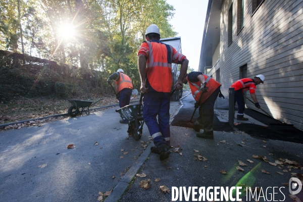 Chantier #2 / Pose d un enrobé