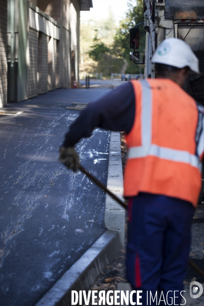 Chantier #2 / Pose d un enrobé